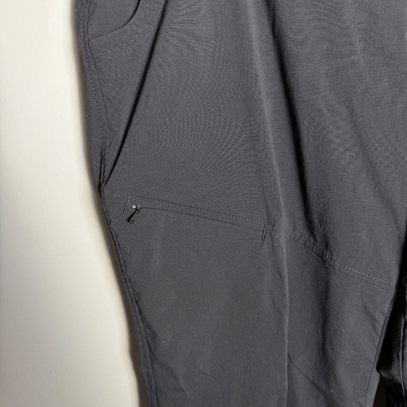 Eddie Bauer Women's TRAVEX NYLON Hiking/Trail Pants Black Adjustable Length Hem - Picture 4 of 15